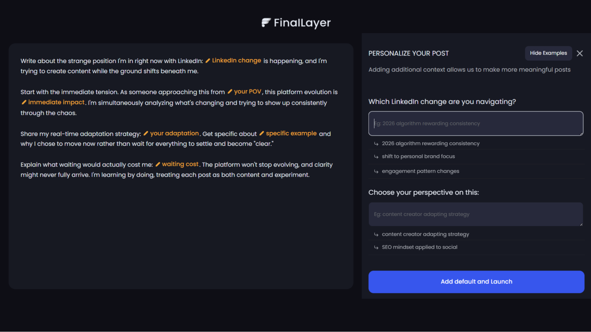 Preview of FitB feature