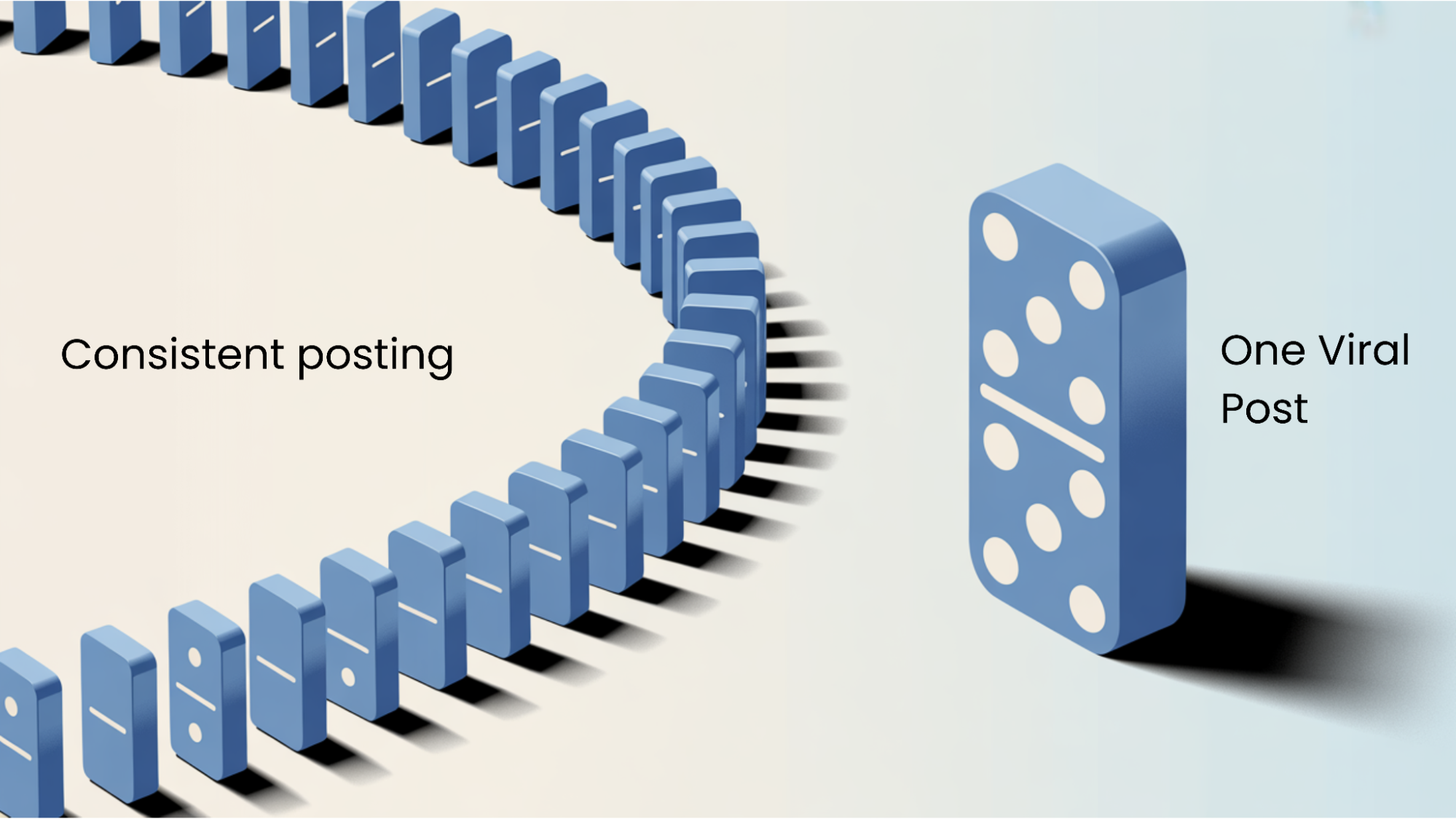 comparison through domino visuals