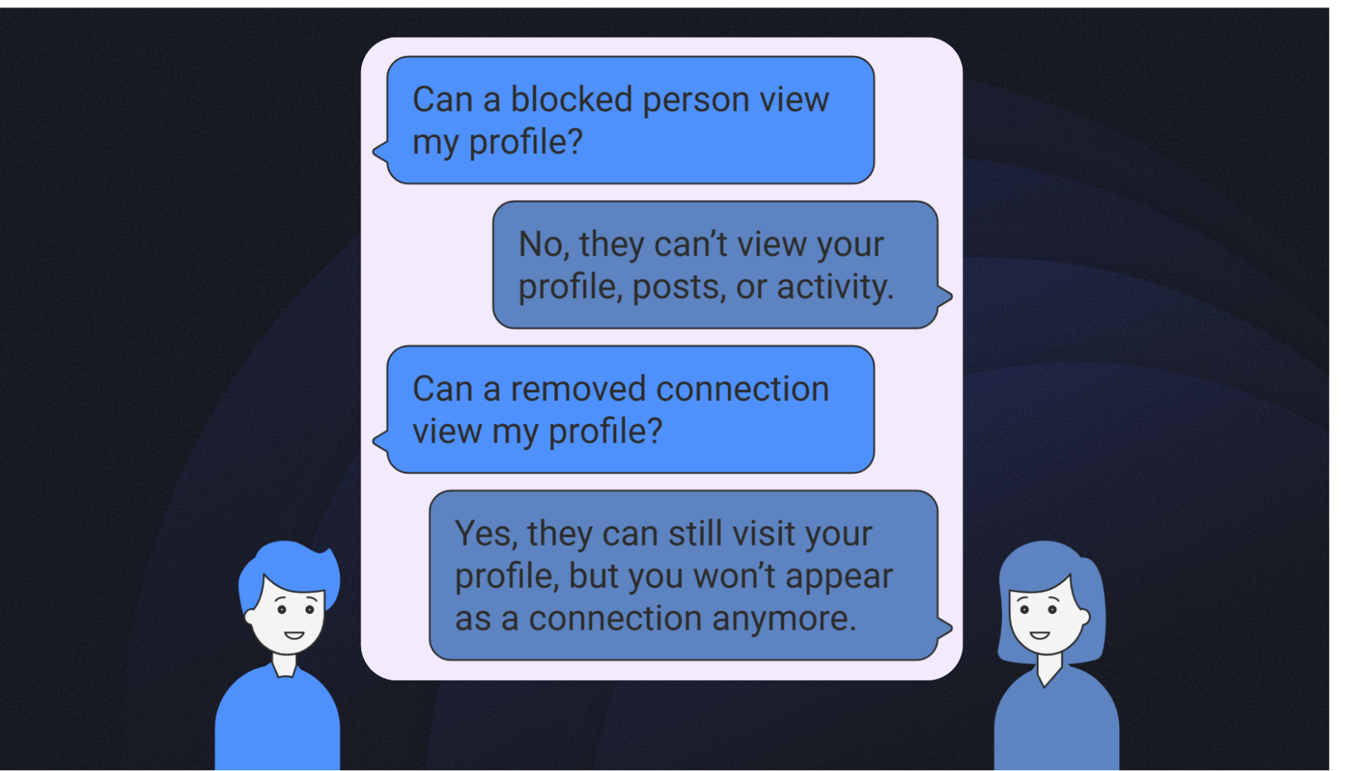 Blocking vs. Removing connection
