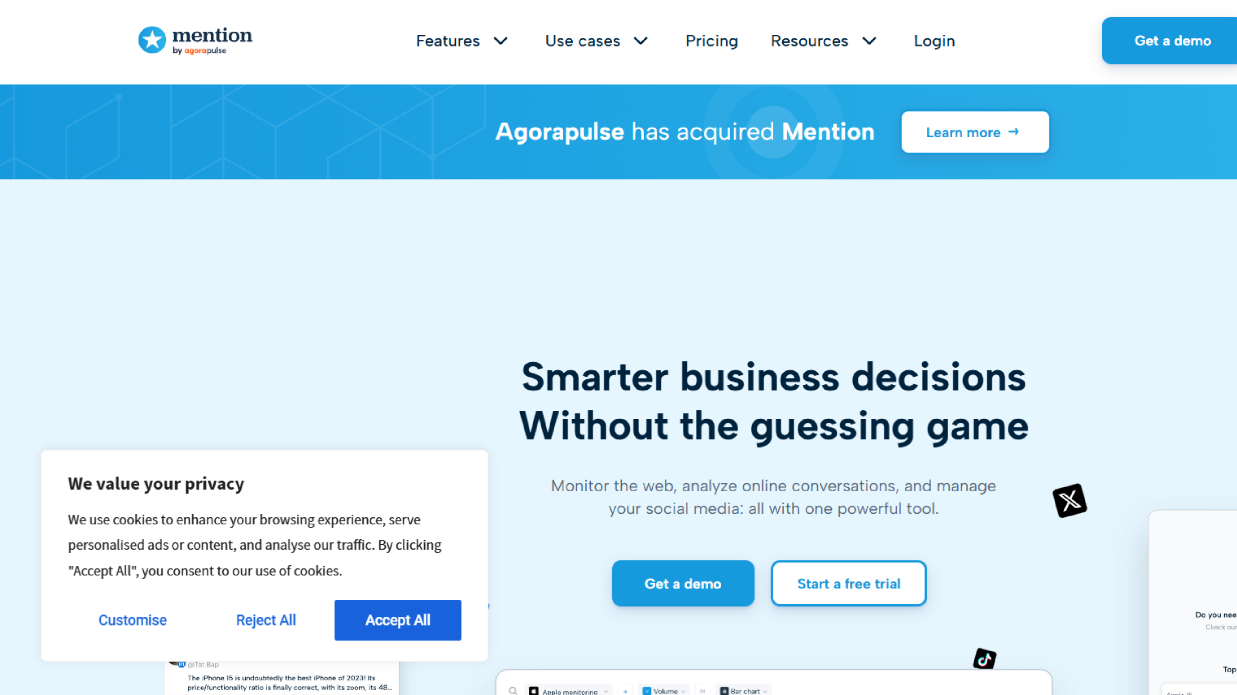 Mention Mention dashboard preview