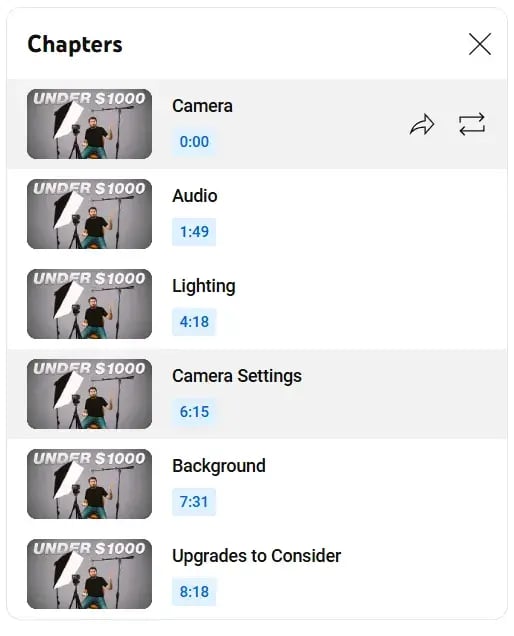 Video Chapters