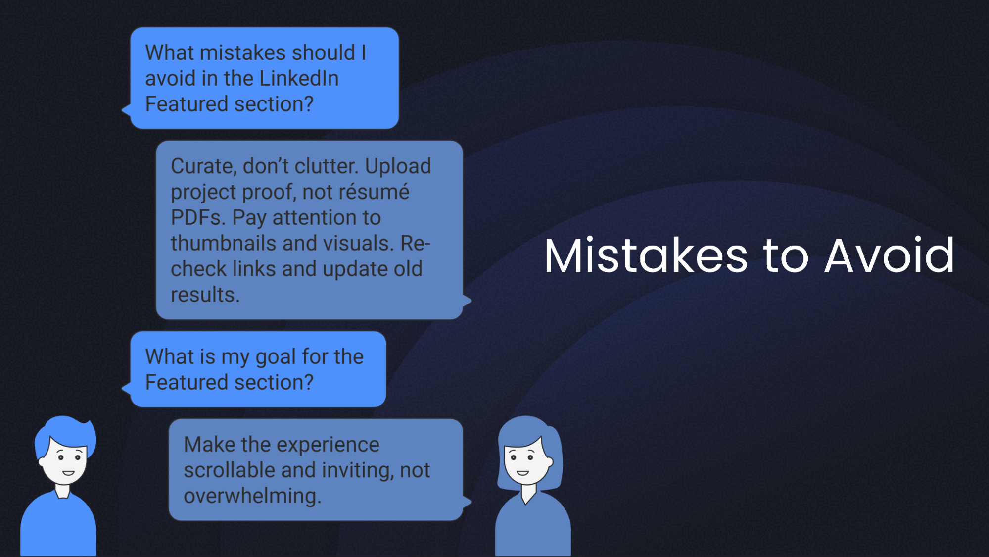 Mistakes to Avoid