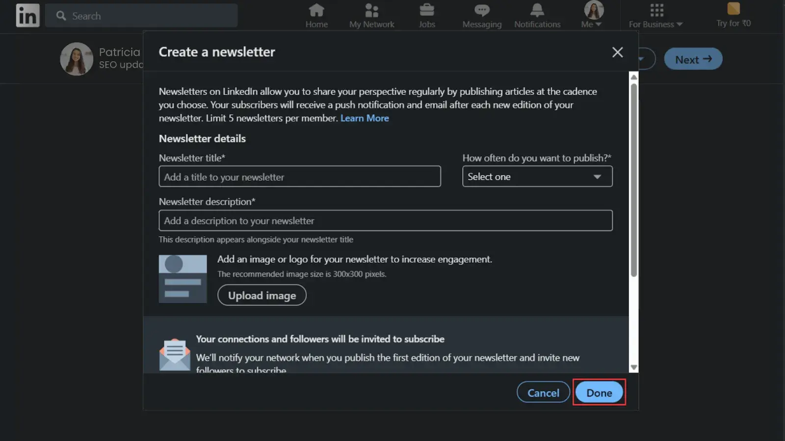 Create a Newsletter