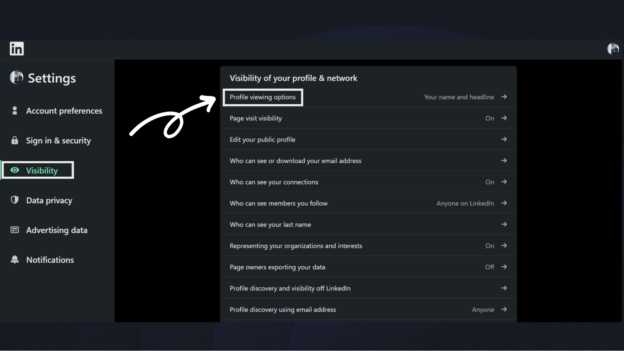 Second step on how to turn on Private Mode