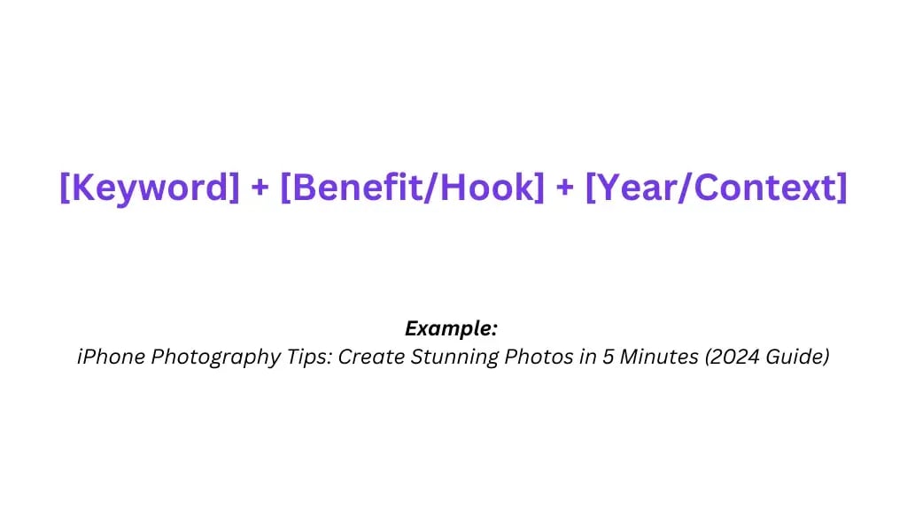 Title formula