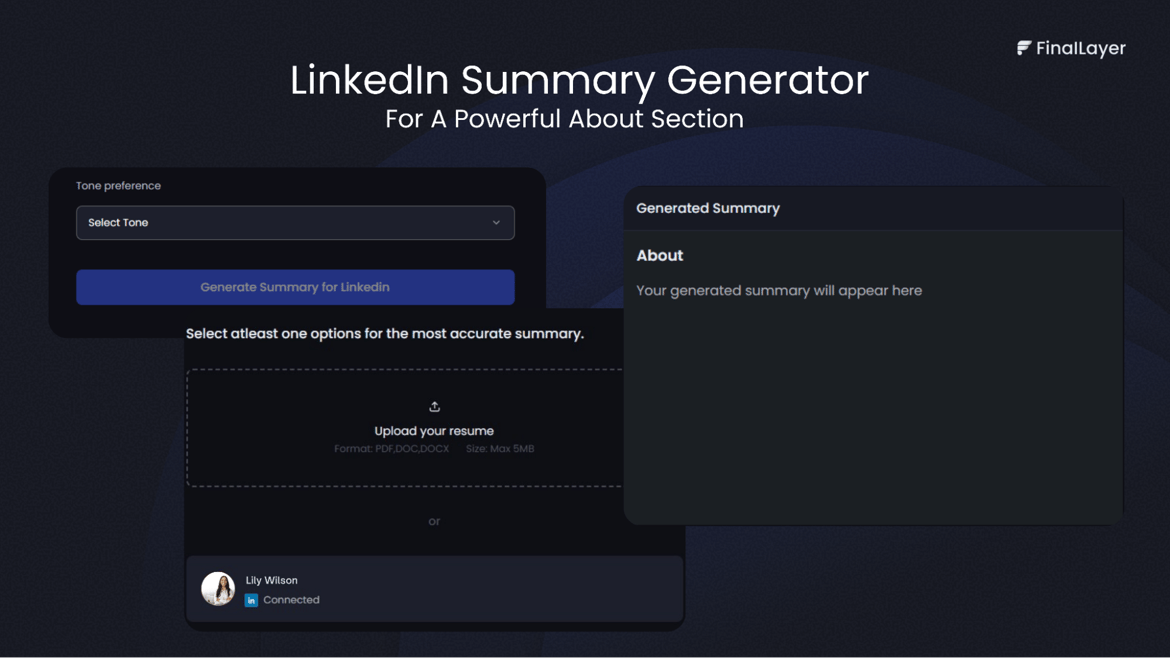 Cover Image of linkedin summary generator blog