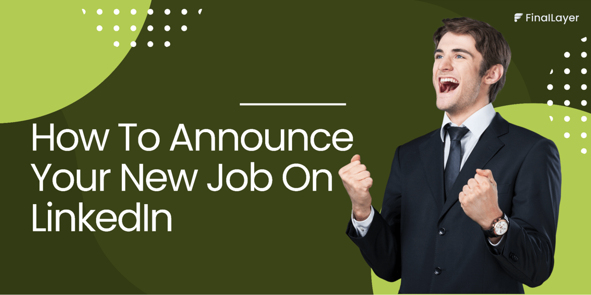 Cover image of how to announce your job on linkedin
