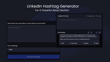 Cover Image of Linkedin Hashtag generator blog