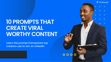Cover image of 10 best prompts for Linkedin post