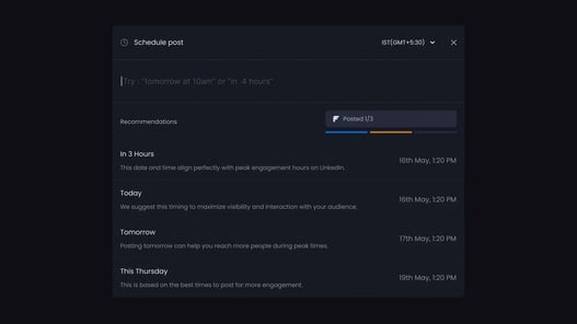 Smarter Post Scheduling