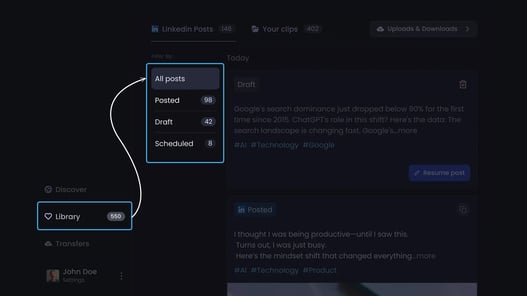 Organize your post with FinalLayer