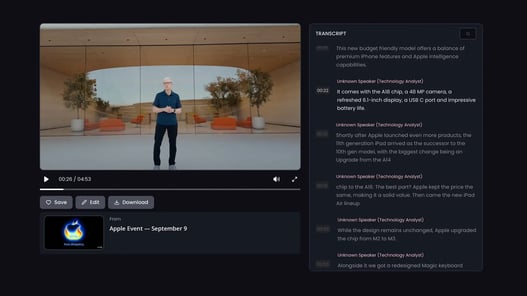 Accurate Transcripts From Any Video